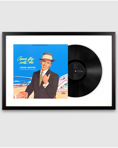 iWorld - Framed Frank Sinatra - Come Fly with Me - Vinyl Album Art