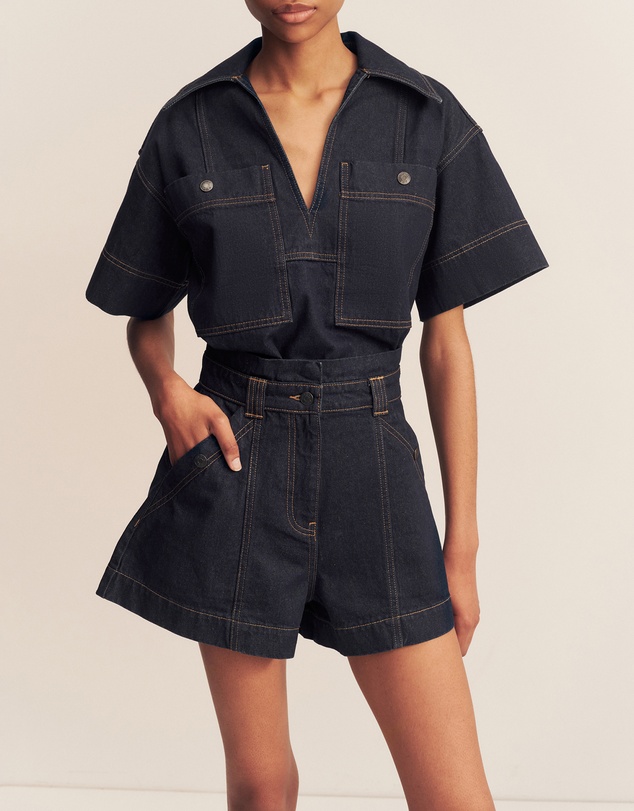 Shona Joy - Rita High Waisted Flared Shorts