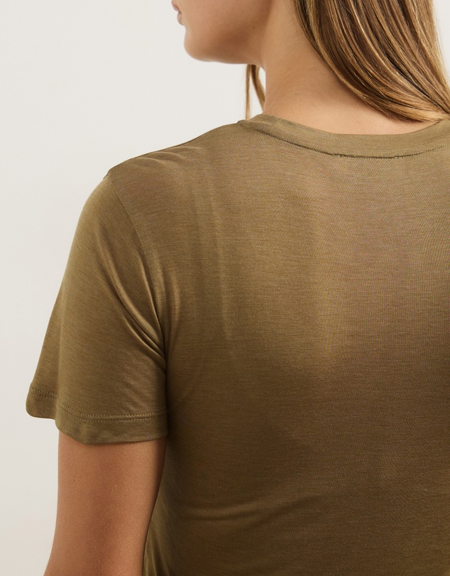 Atmos&Here - Wool Blend Short Sleeve T-Shirt