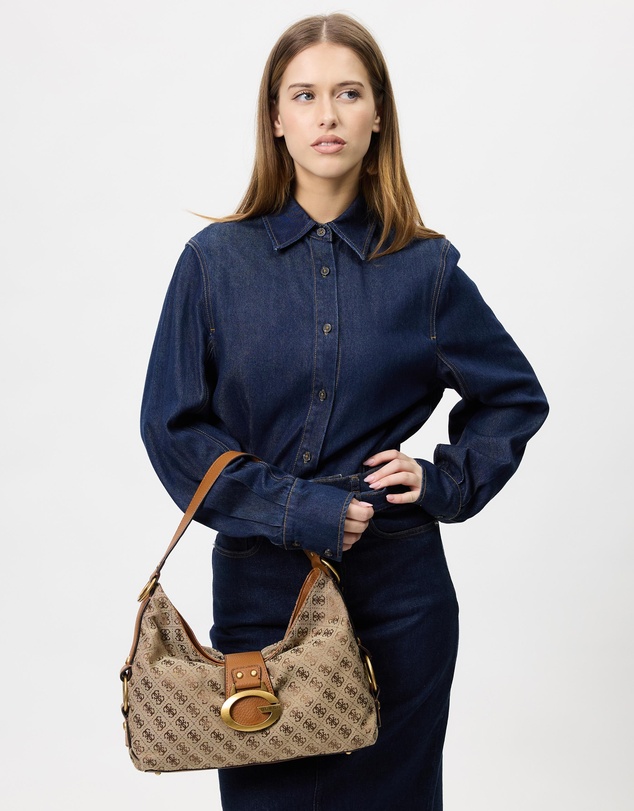 GUESS - Camden Shoulder Bag Jacquard