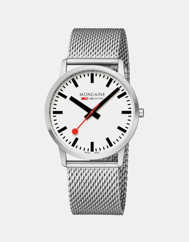 Mondaine - Mondaine Simply Elegant Stainless Steel 40mm Watch