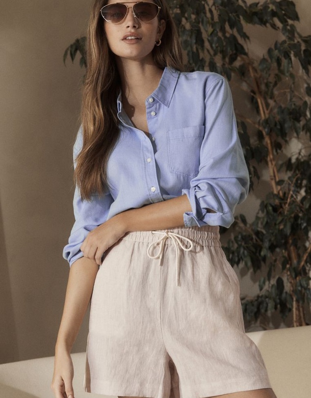 NEXT - 100% Linen Boy Shorts