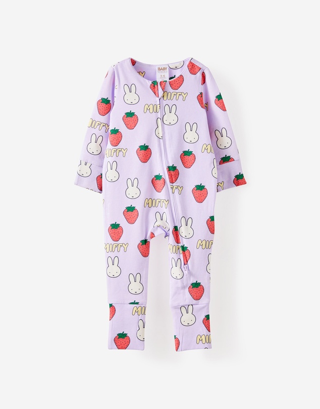 Cotton On Kids - Growie Long Sleeve Zip Romper - License