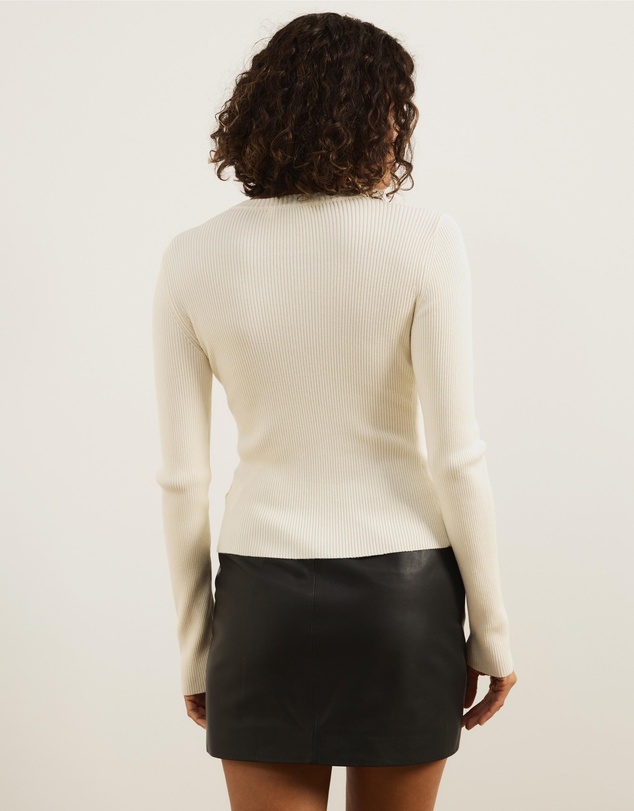Atmos&Here - Kaia Long Sleeve Rib Knit Top