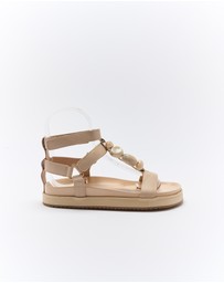 Walnut Melbourne - Mietta Leather Sandal