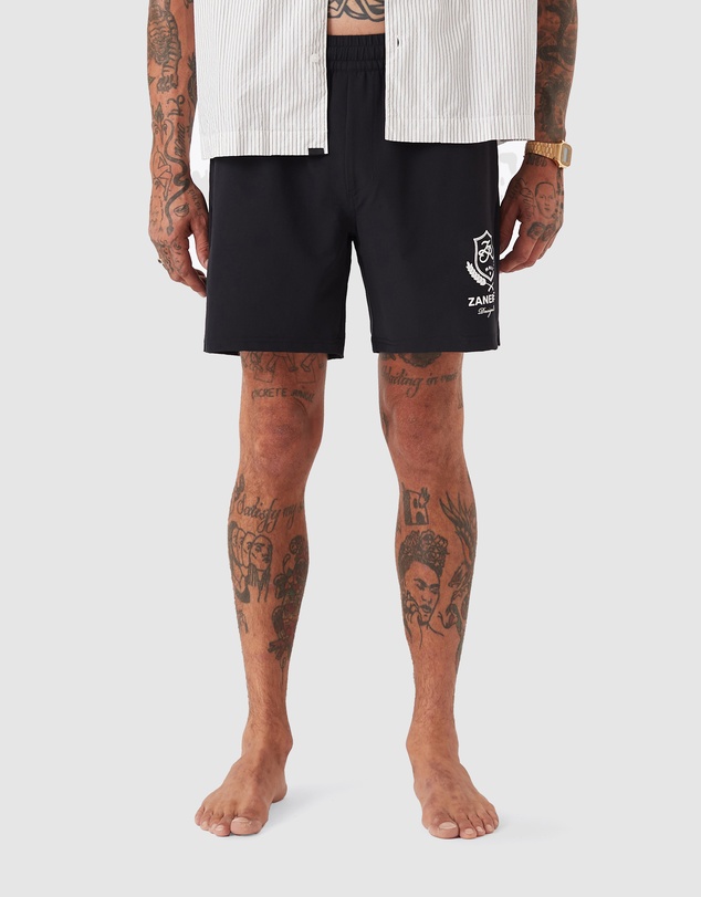 Zanerobe - Crest Balmoral Beach Short Black