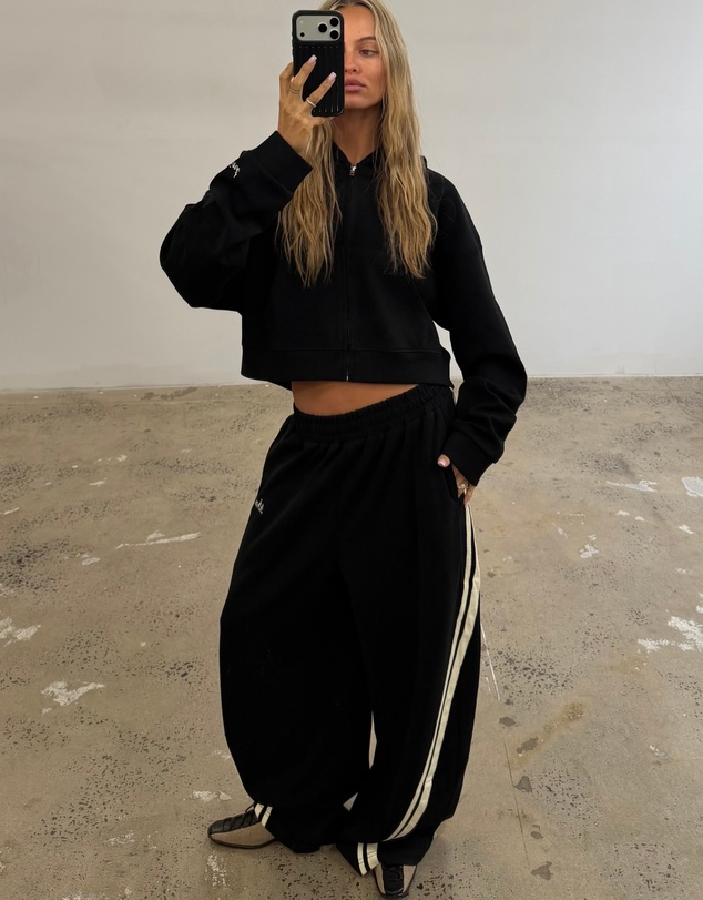 SSAINT - SŚAINT Barrel Pant Black & Butter