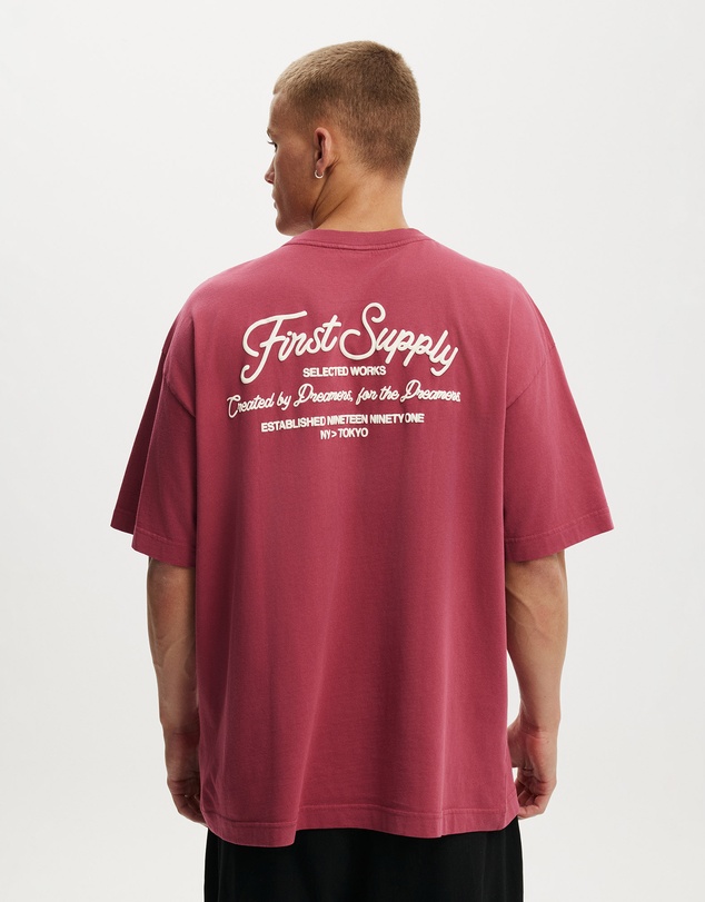 Cotton On - Box Fit Text T-Shirt