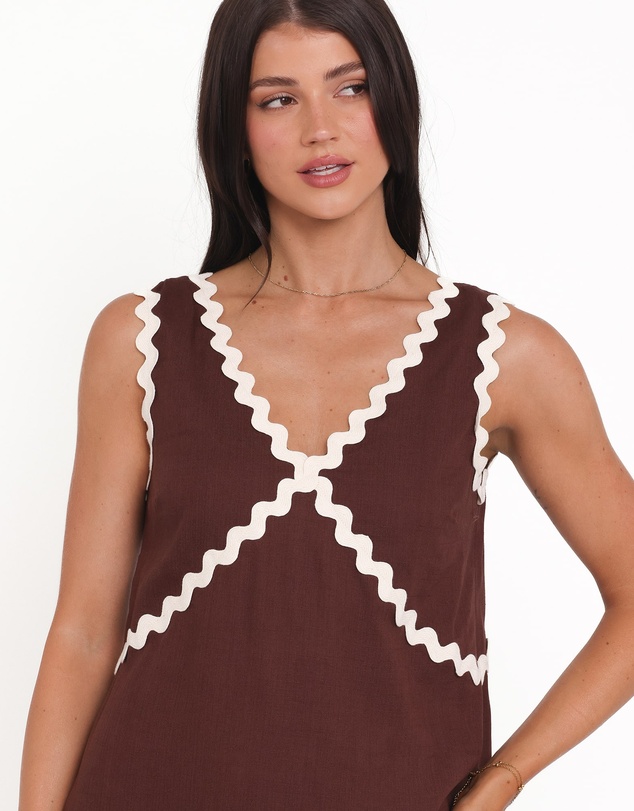 Petal & Pup - Lark Mini Dress - Brown