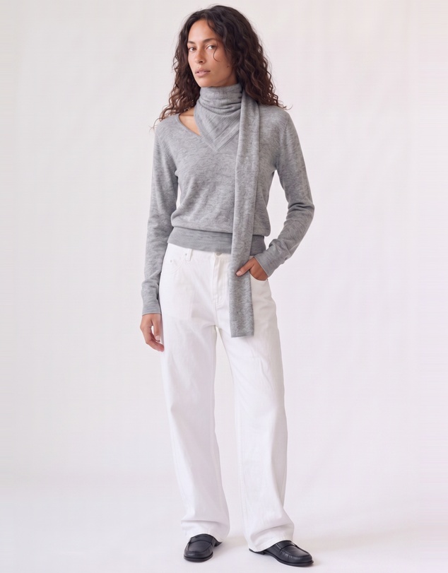 Style Addict - Wren Top - Light Grey
