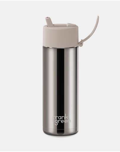 Frank Green - 20oz Ceramic Reusable Bottle with Flip Straw Lid