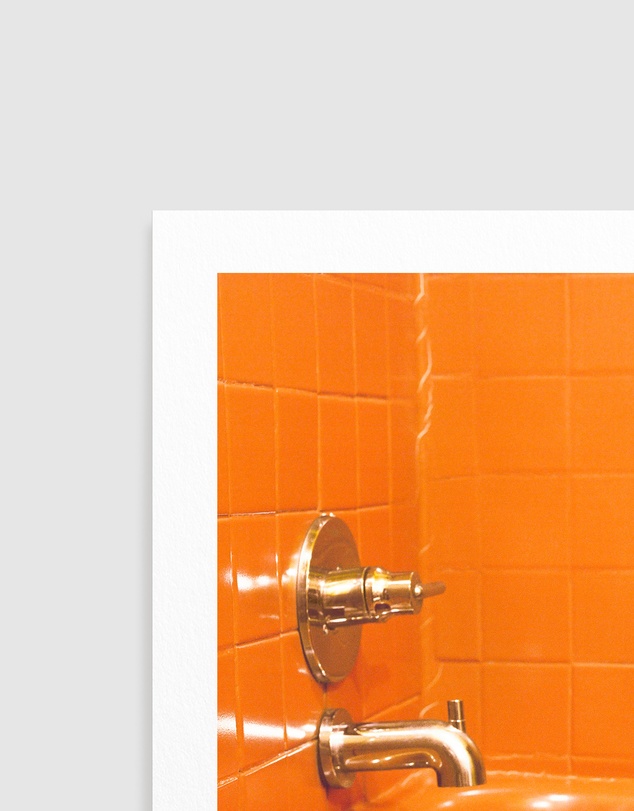 Olive et Oriel - Orange Tub by Bethany Young Art Print