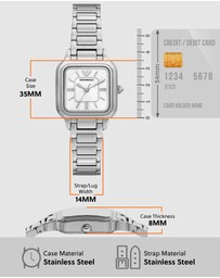 Emporio Armani - Silver Tone Analogue Watch