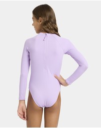 Roxy - Girls 4 to 16 Solid Active One Piece Rash Vest