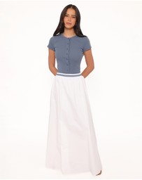 Petal & Pup - Christine Maxi Skirt - White