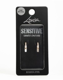 Lovisa - Gold Plated Surgical Steel Cubic Zirconia Hoop Earrings