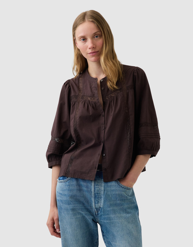 GAP - 3/4 Sleeve Femme Lace Top