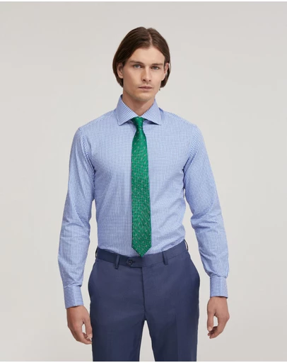 Oxford - Trafalgar French Cuff Checked Shirt