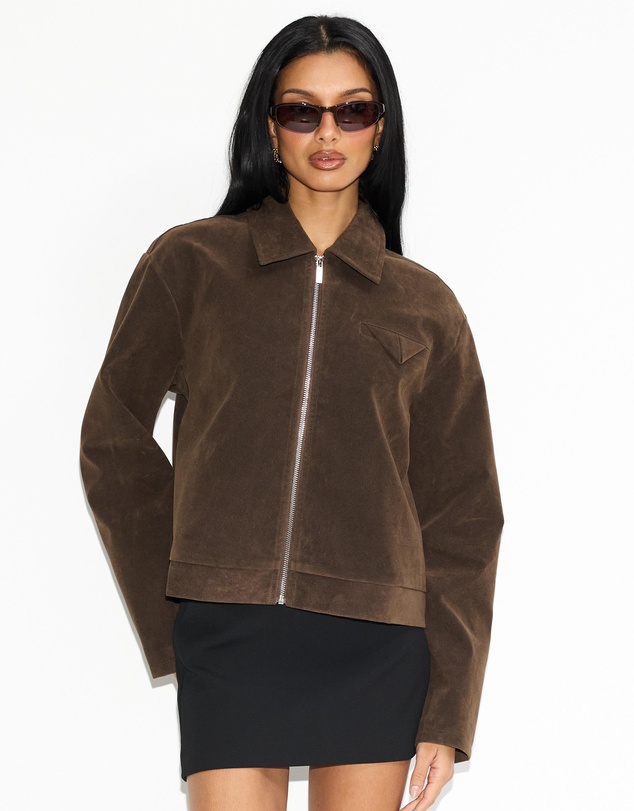Dazie - Charlie Faux Suede Jacket