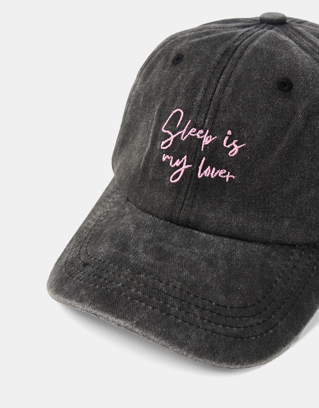 Linen House - Embroidered Slogan Cap