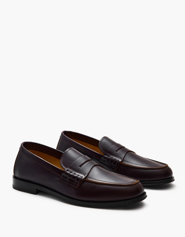 Aquila - D'ORO Collection - Prescott Hi-Shine Penny Loafers