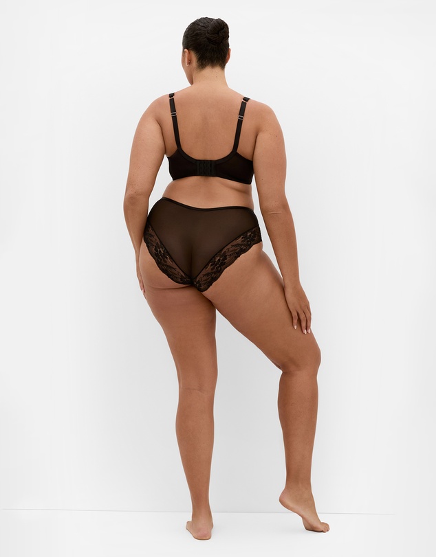 City Chic - Plus size Helena Demi Bra - black