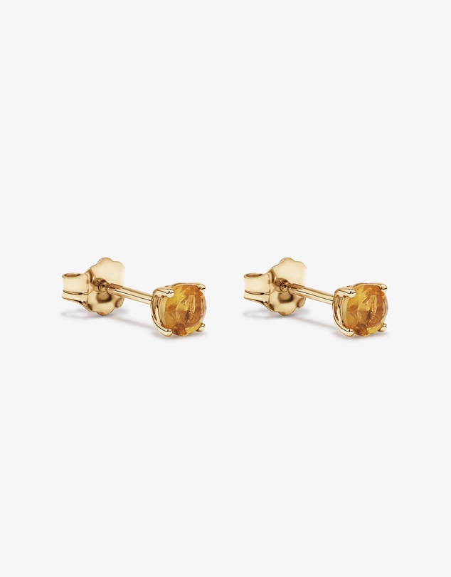 Michael Hill - Citrine Birthstone Studs in 10kt Yellow Gold