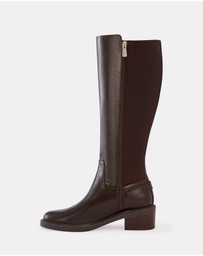Wittner - Branda Leather and Neoprene Knee High Boots