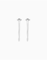 Skagen - Moderne Stak Silver Tone Earring