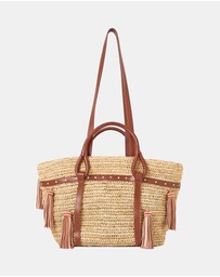 Camilla - Raffia Tote With Tassels