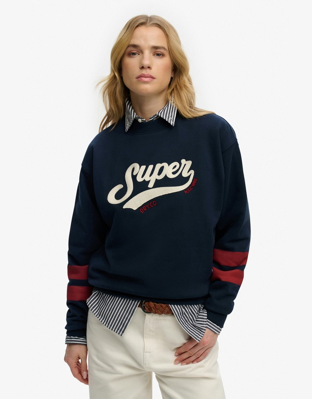 Superdry - Varsity Script Loose Crew