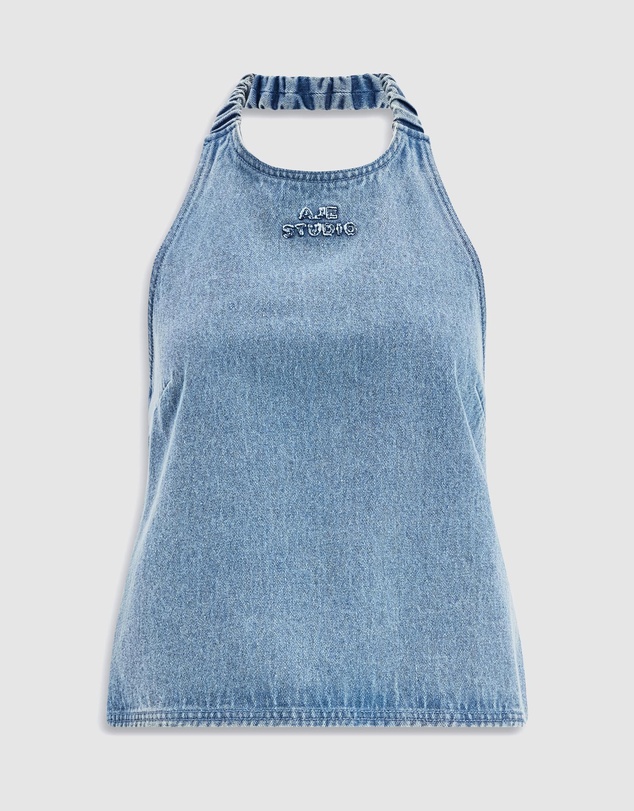 Aje Studio - Kendall Denim Halter Top