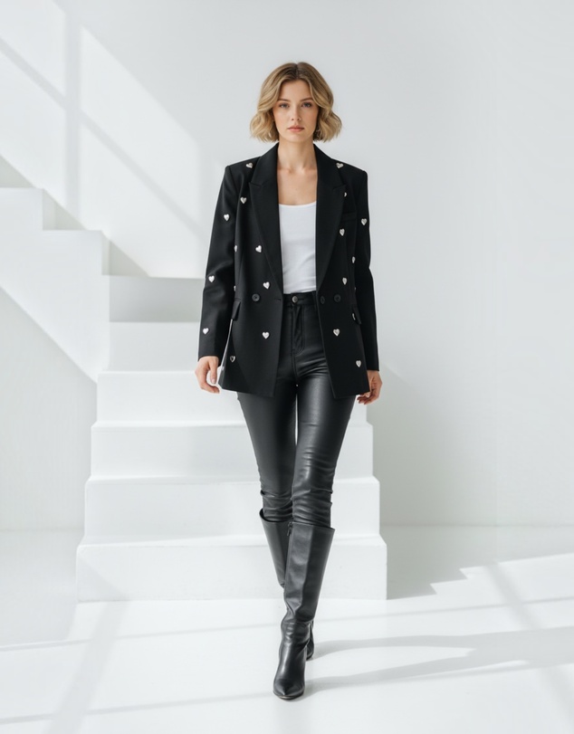 Mossée - Kaia Oversize Heart Blazer