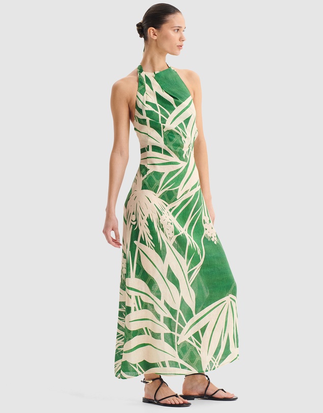 Morrison - Sorrento Linen Halter Dress