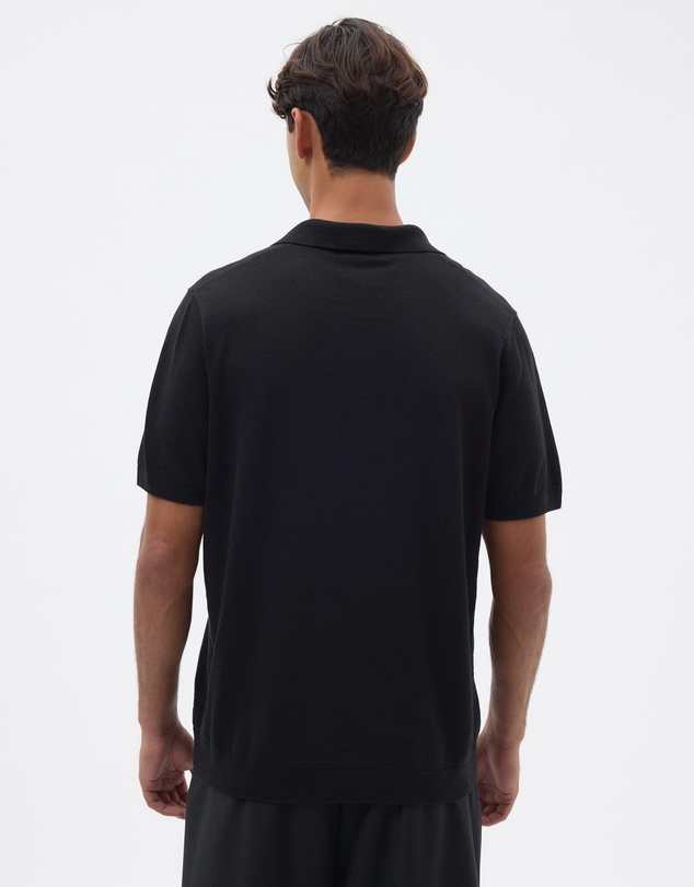 AERE - Linen Blend Knit Polo