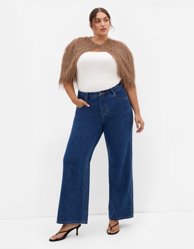 City Chic - Plus size Susie Capelet - latte
