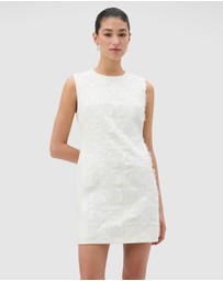 Oroton - Broderie Trim Shift Dress