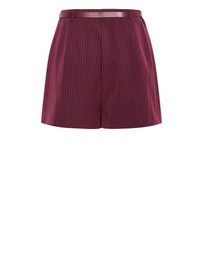 City Chic - Plus size Cora Blue Stripe Skort - berry