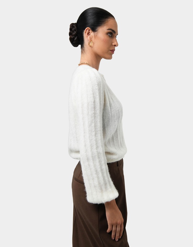 Forcast - Aura Fluffy Knit Cardigan