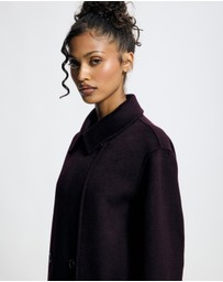 Lover - Gilda Wool Funnel Neck Car Coat