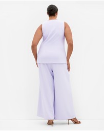 City Chic - Plus size Abbie Vest - lilac
