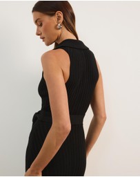 Atmos&Here - Joni Sleeveless Rib Knit Midi Dress