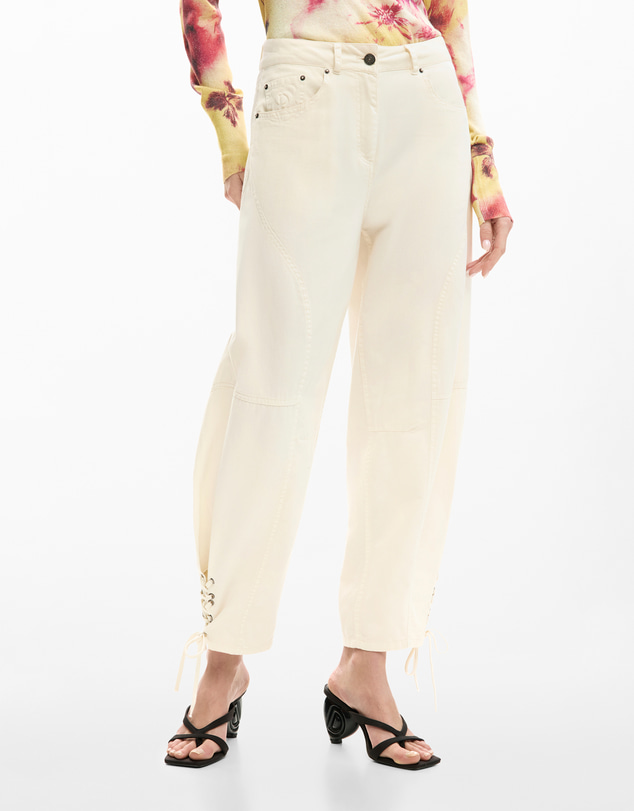 Desigual - Trousers with ties