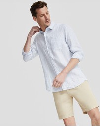 Oxford - Holloway Pure Linen Stripe Shirt