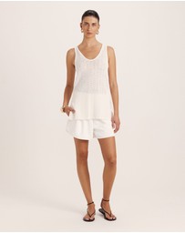 SABA - Prue Cotton Crochet Tank