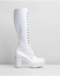 ROC Boots Australia - Lash Leather Platform Boots