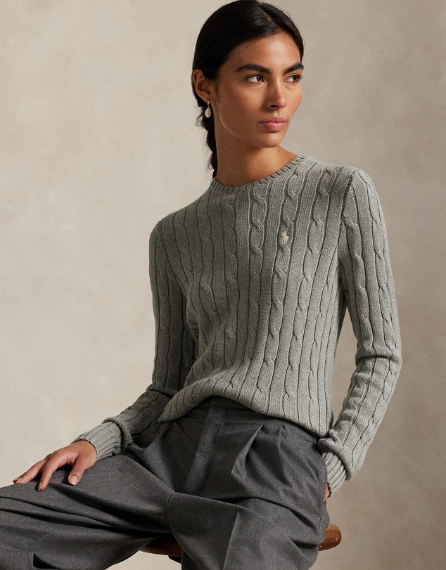 Polo Ralph Lauren - Cable-Knit Cotton Crewneck Sweater