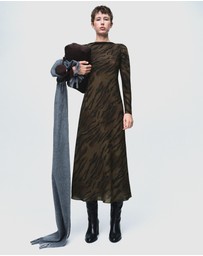 M.N.G - Satin Animal-Print Dress