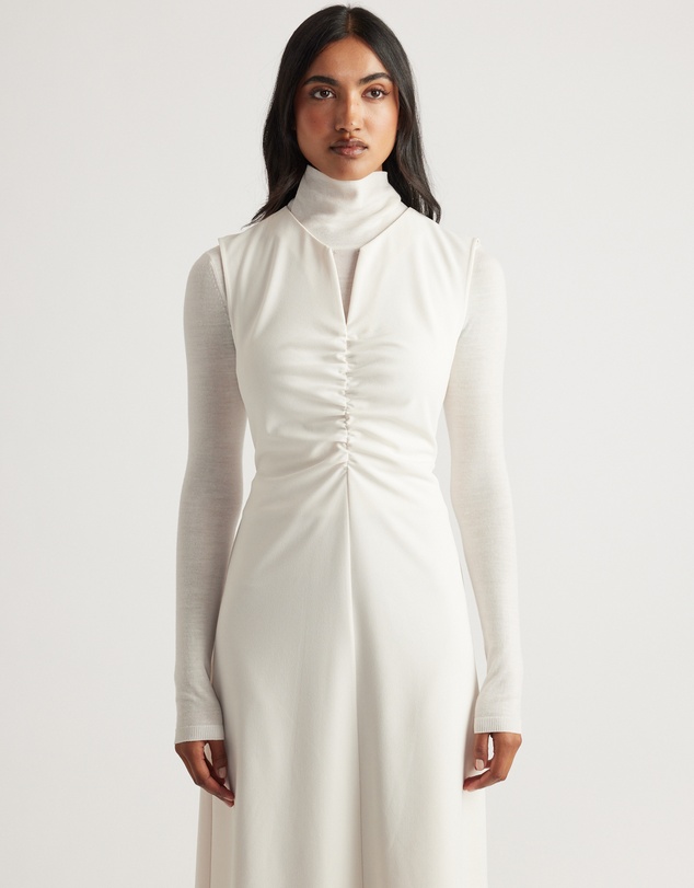 Decjuba - Rachel Ruched Front Midi Dress