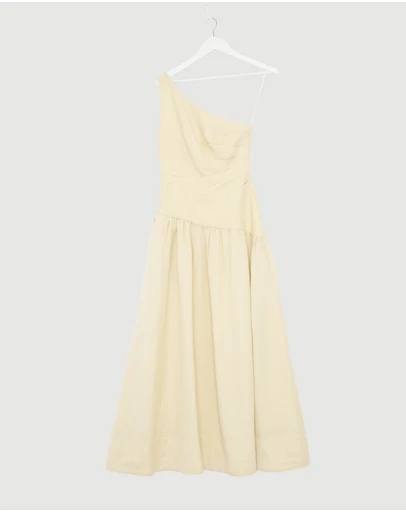 Revibe - Repaired Shona Joy Gigi One Shoulder Maxi Dress - AU 6
